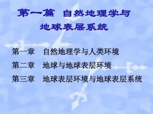 1.自然地理学概论幻灯片