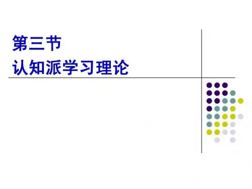 04.3认知派学习理论