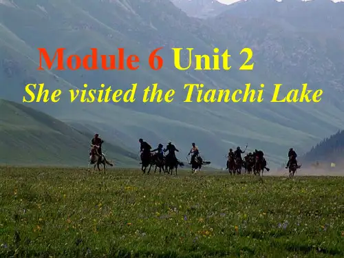 外研版(三起)-英语-五年级下册-Module 6 Unit 2 She visited the Tianchi Lake.同步课件