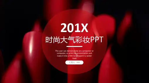 口红分析报告PPT