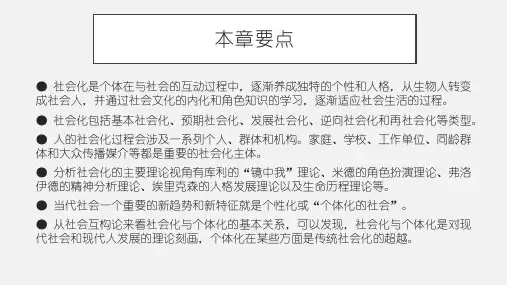 社会学概论新修第六章
