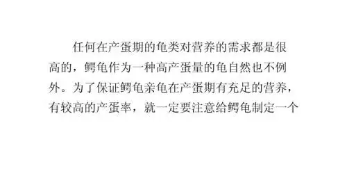 鳄龟亲龟的增产保健食谱
