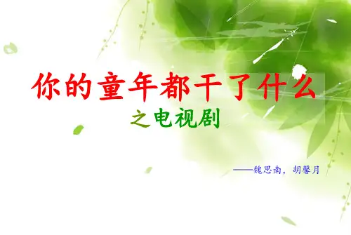 班会电视剧(PPT 54页)