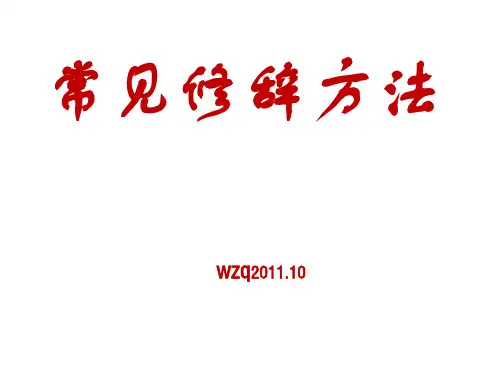 正确运用修辞格PPT课件