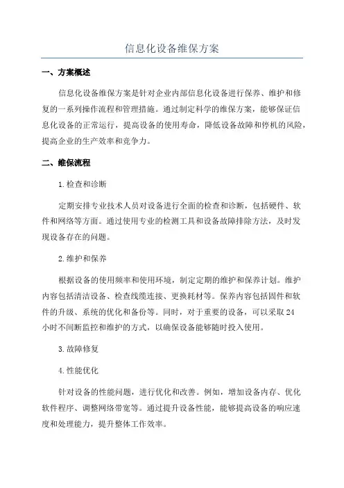 信息化设备维保方案