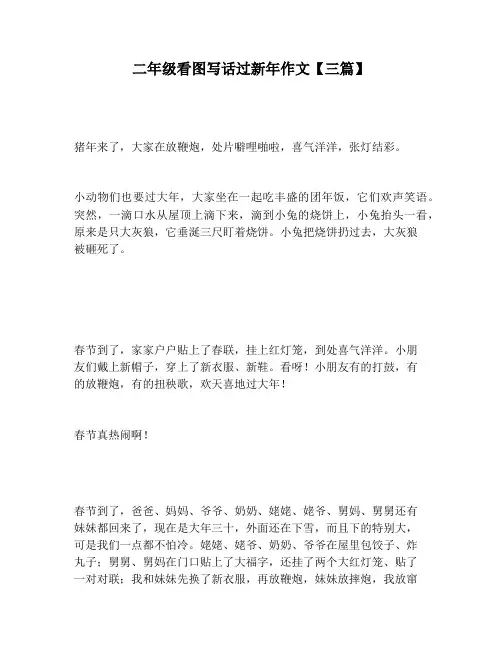 【小学生作文】二年级看图写话过新年作文【三篇】