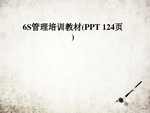 6S管理培训教材(PPT 124页)