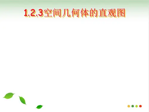 人教版数学必修2 1.2.3空间几何体的直观图(共17张ppt)