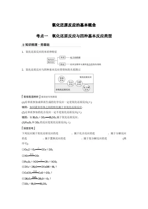 氧化还原反应的基本概念