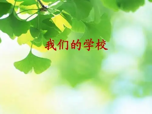 《我们的学校》课件