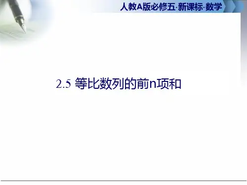 人教高中数学必修五等比数列的前n项和课件