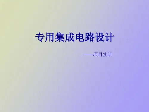专用集成电路设计