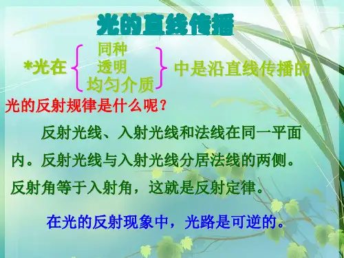 初中物理《光的折射》(共44张)60 PPT课件 图文