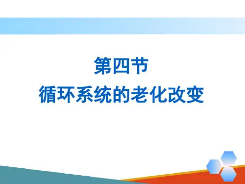老年人各系统的老化改变 老年人循环系统的老化改变