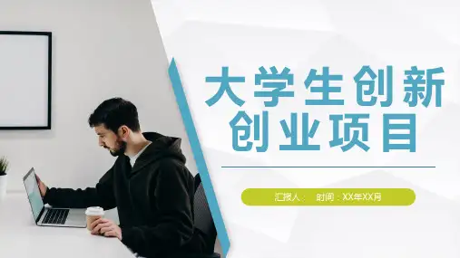 大学生创新创业科技项目介绍团队合作发展计划PPT模板