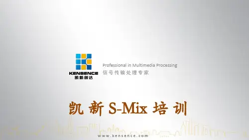 凯新S-Mix操作指导