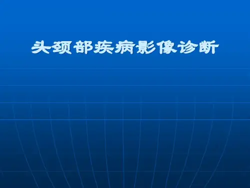 头颈部影像学总PPT课件