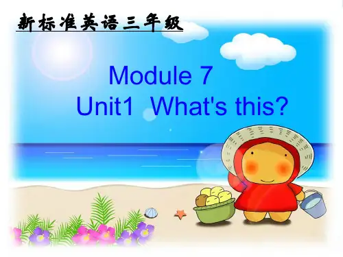 (新外研版)三年级英语上册Module7_Unit1_what's_this公开课课件 (2)
