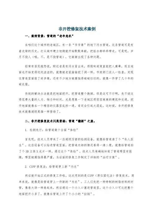 非开挖修复技术案例