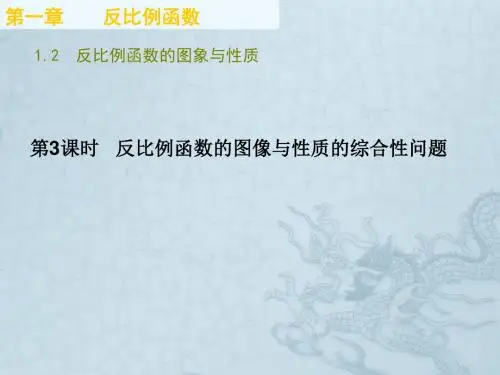 湘教初中数学九上《1.2反比例函数的图象与性质》PPT课件 (4)