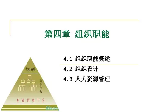 4.组织职能