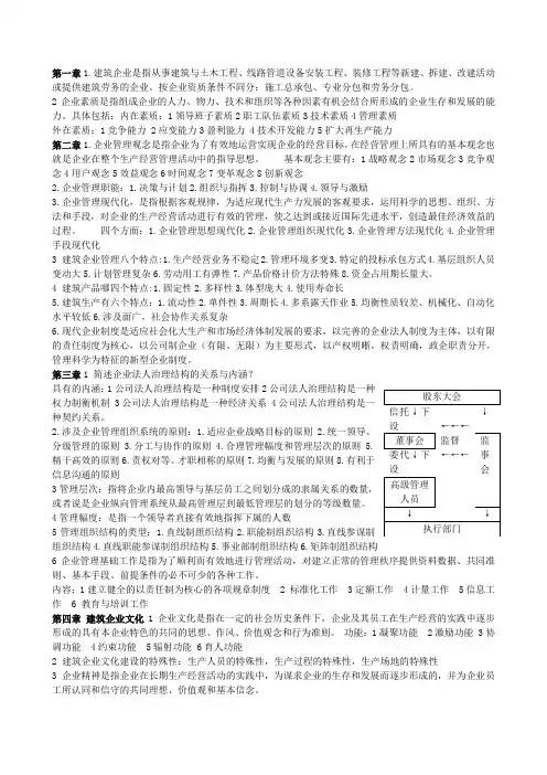 建筑企业管理学