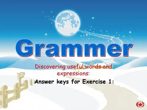 必修5unit1Grammar课件