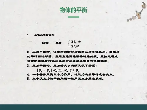高考物理-物体的平衡专题