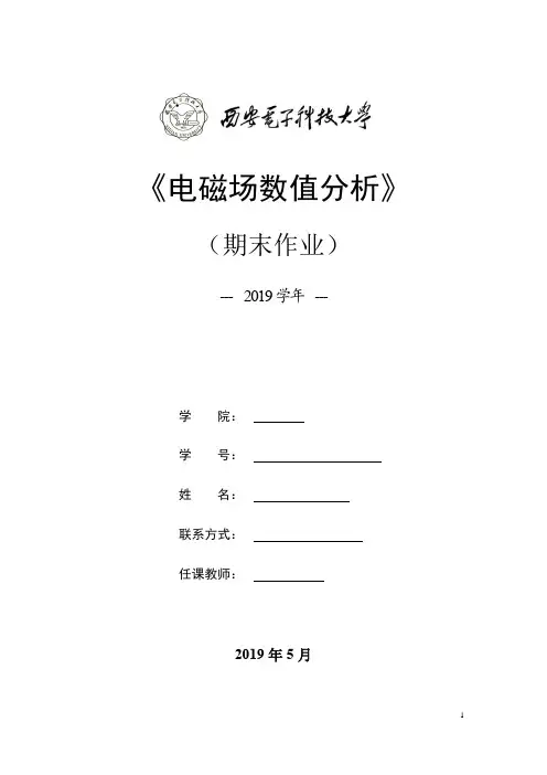电磁场数值分析期末
