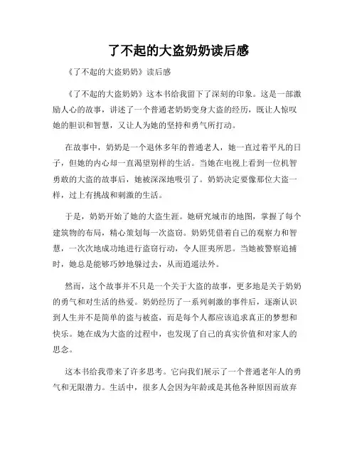 了不起的大盗奶奶读后感