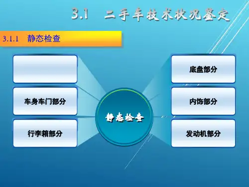 二手车鉴定评估与交易第3章PPT课件