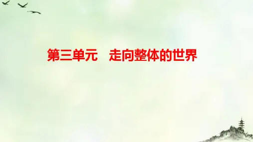 人教统编版_高中历史_走向整体的世界_课件完美版1
