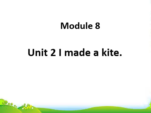 新外研版五年级英语下册Module 8 Unit 2 I made a kite 课件1