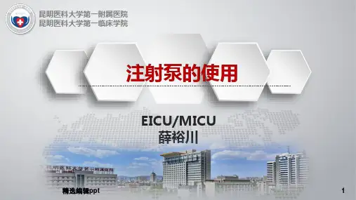 注射泵的使用ppt课件