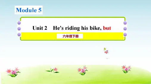 Module5Unit2He'sridinghisbikebutitstartstorain(课件)