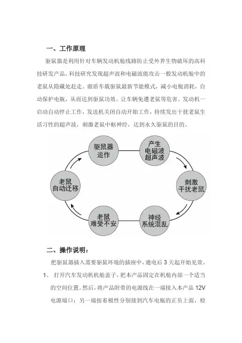 智能车载驱鼠器的使用说明