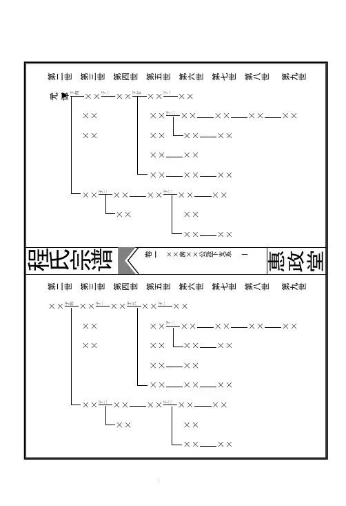 家谱电子版模板2(2020年10月整理).pdf