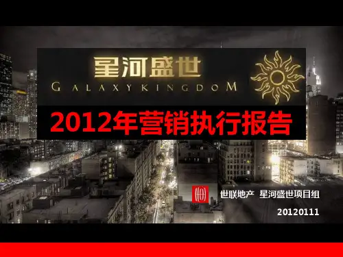 深圳星河盛世XXXX年营销执行报告.pptx