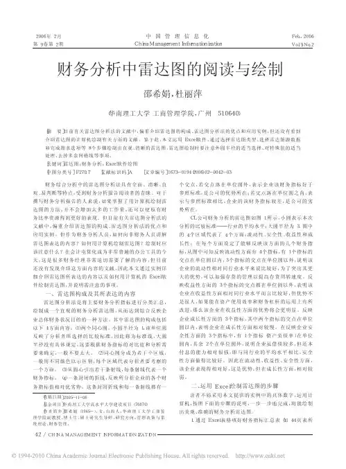 财务分析中雷达图的阅读与绘制_邵希娟