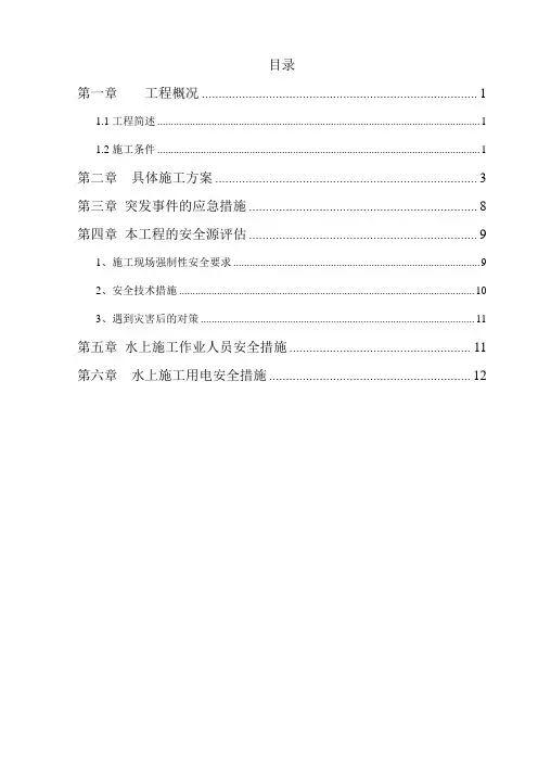 水上平台施工方案