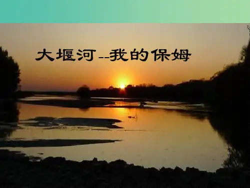 高中语文 第3课 大堰河-我的保姆课件 新人教版必修1