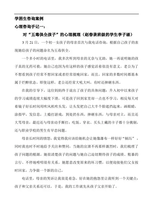 咨询案例