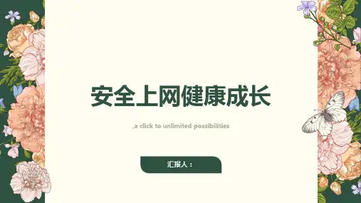 《安全上网健康成长》主题班会ppt课件