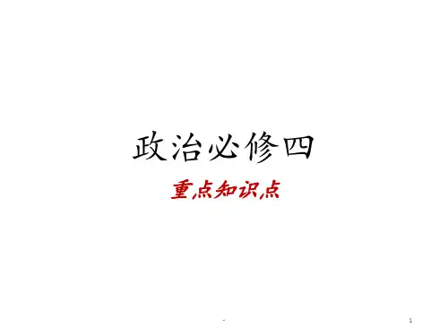 政治必修四PPT课件