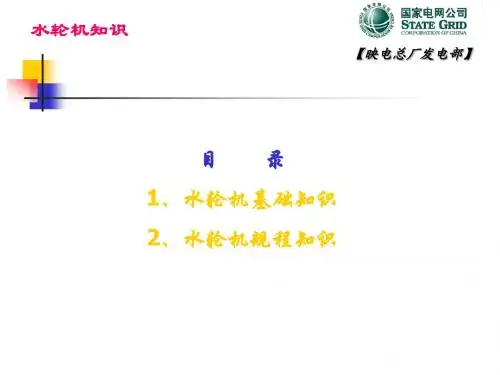 水轮机知识