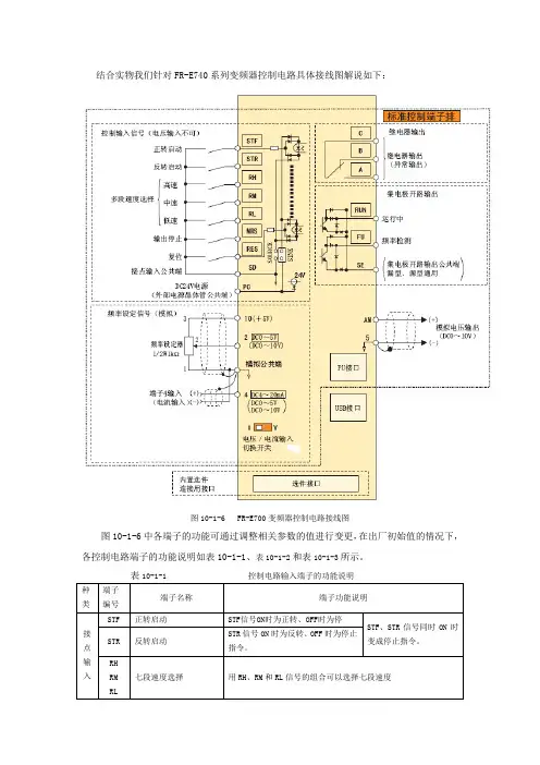 变频器控制部分接线图