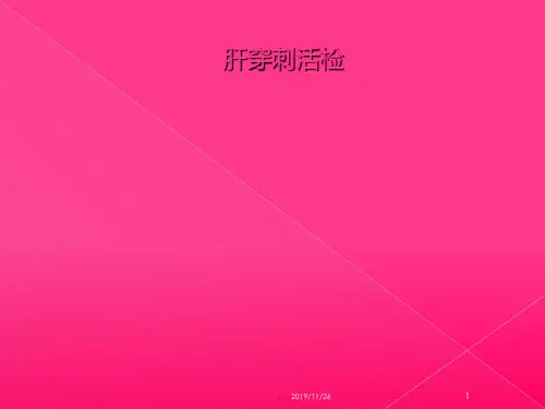 肝穿刺活检PPT课件