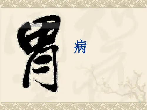 胃病ppt课件