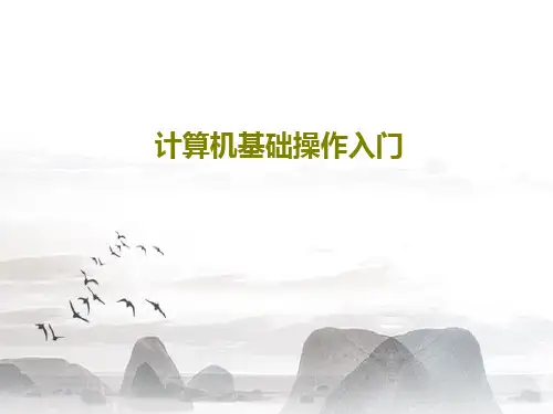 计算机基础操作入门42页PPT