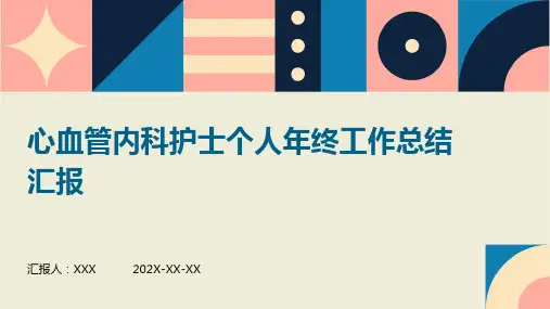 心血管内科护士个人年终工作总结汇报PPT